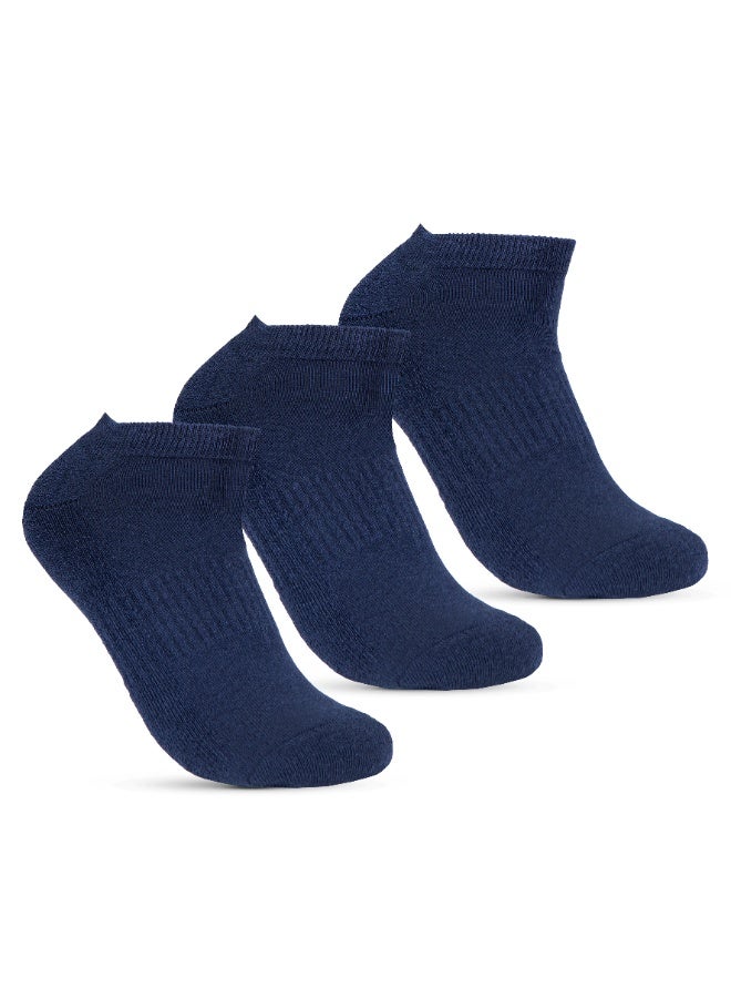 STITCH Men's Pack of 3 Half Terry Ankle Casual Socks - Image 1